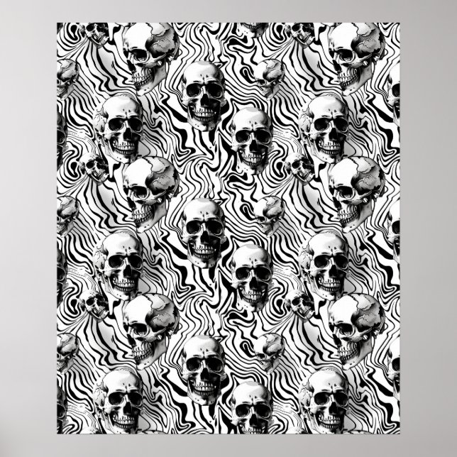 Street Art Skull Poster Design A25 (Vorne)