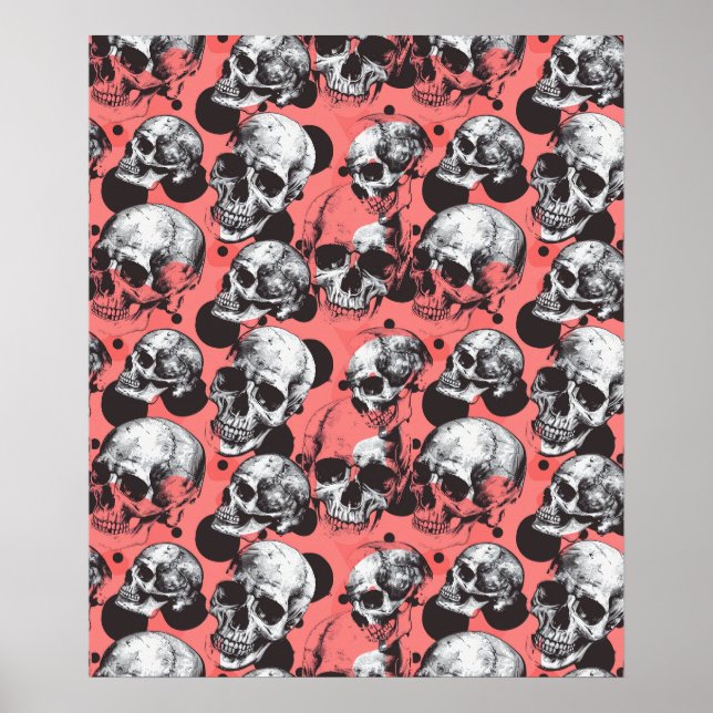 Street Art Skull Poster Design A30 (Vorne)