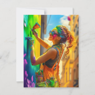 Street Artist Postkarte