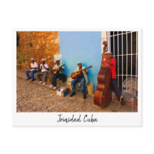Street band in Trinidad, Kuba Postcard