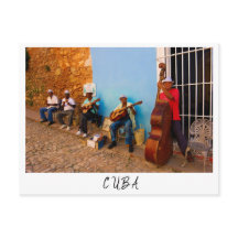 Street band in Trinidad, Kuba Postcard
