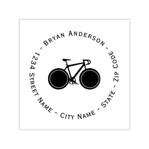 Street Bicycle Rücksendeadresse Self-Inking Briefm Permastempel