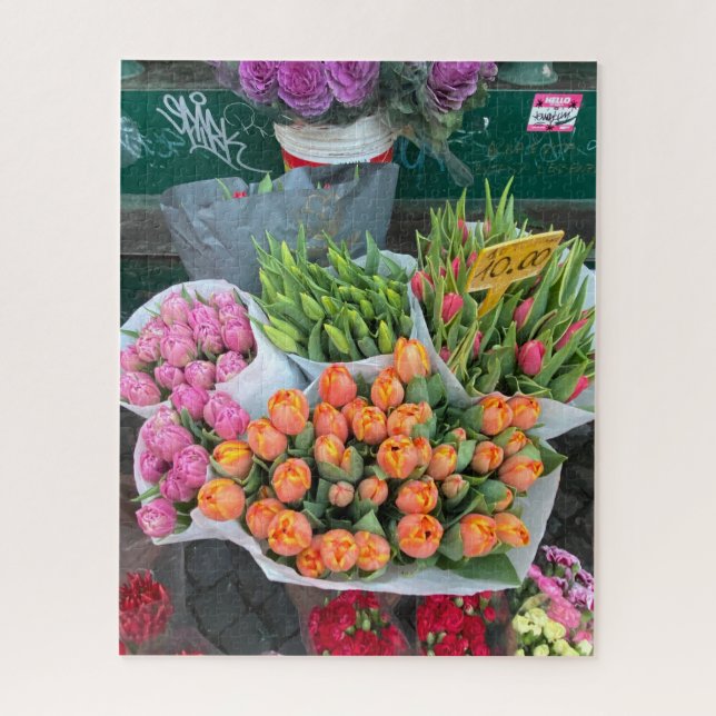 Street Blume Vendor, Rom Italien (Vertikal)