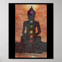 Street Buddha mit Chakras