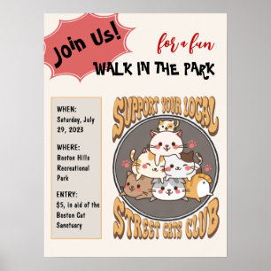 Street cats club custom poster