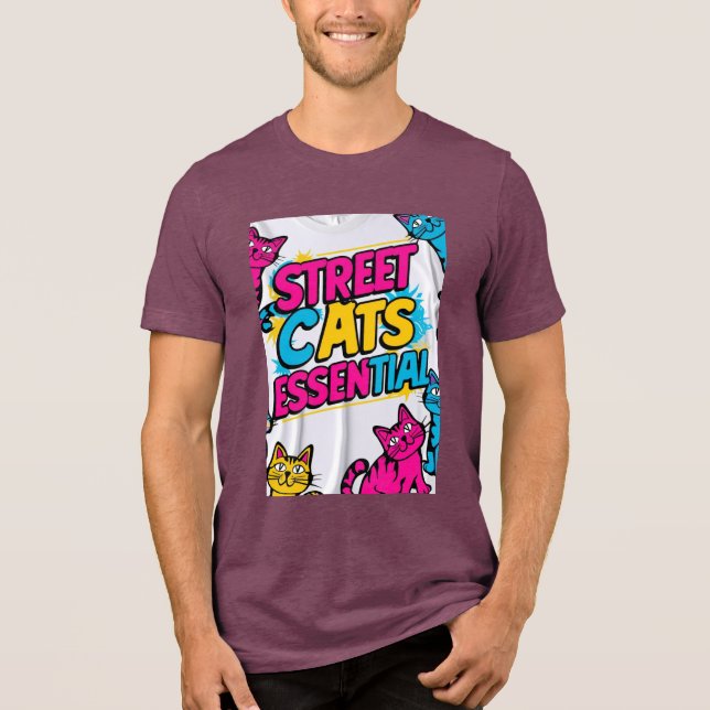 Street Cats Essential – Bold Multicolor Tee (Vorderseite)