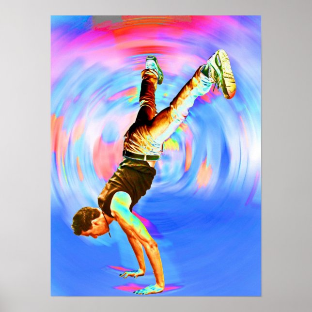 Street Dancing, Blues/Reds (3), No-Sil't Poster (Vorne)