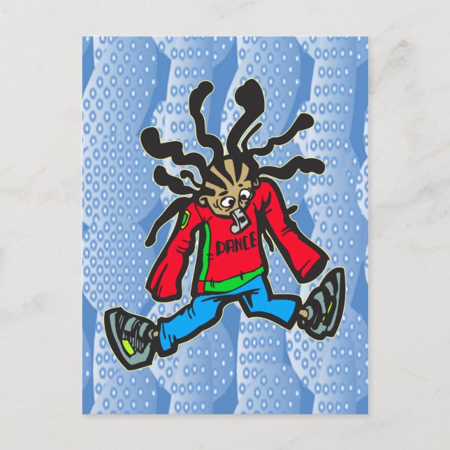 Street Dancing Doll Postkarte (Vorderseite)