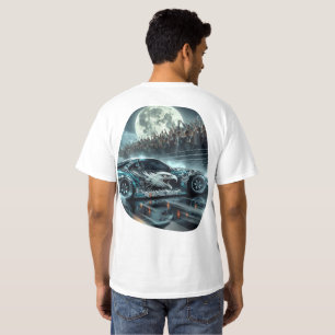 Street Eagle Night Drift   Mondlicht-Rennwagen-Kun T-Shirt