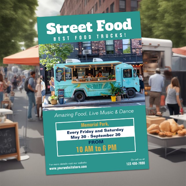 Street Food | Flyer für LKW (Von Creator hochgeladen)