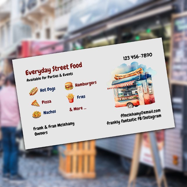 Street Food LKW Visitenkarte (Von Creator hochgeladen)