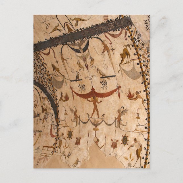 Street Frescos, Assisi Italien Postkarte (Vorderseite)