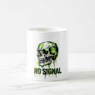 Street Graffiti Totenkopf Kein Signal Grafik Kapuz Kaffeetasse