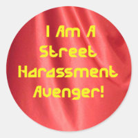 Street-Harassing-Avenger-Aufkleber