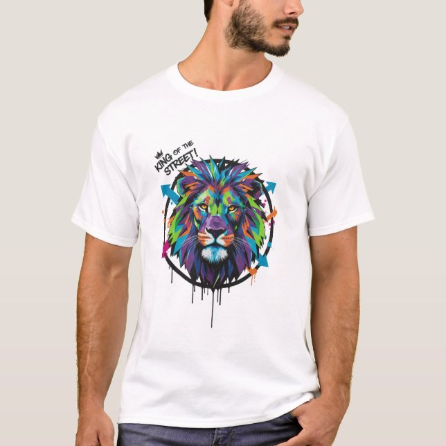 Street King Lion Tee** T-Shirt (Vorderseite)