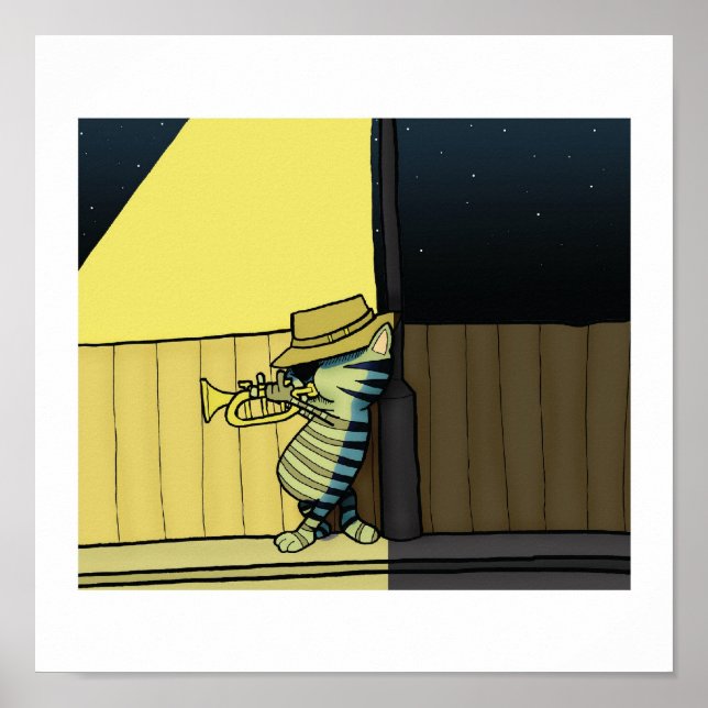 Street Lamp Jazz Poster (Vorne)