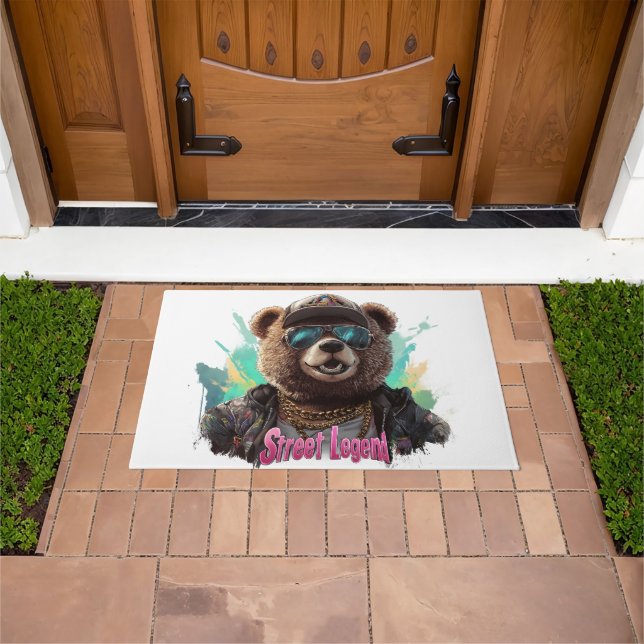 Street Legend Bear - Cooles Grafikdesign Fußmatte (Außenbereich)