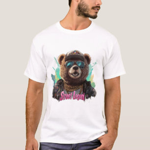 Street Legend Bear - Cooles Grafikdesign T-Shirt