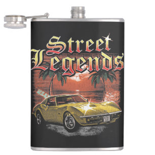 Street Legends - Urban Streetwear Design Flachmann