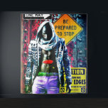 Street Life Wandteppich<br><div class="desc">Dieses afrozentrische Kunstwerk aus dem Pop erfasst den heftigen Kampf eines Schwarzen, der sich durch zwei Identitäten bewegt - sein authentisches Selbst und die harten Realitäten des Überlebens im Straßenleben von New York City. Die lebhafte Bildsprache zeigt eine Welt, die mit Drogen und Prostitution verstrickt ist, und steht im Gegensatz...</div>