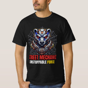 Street Mechanic Unstoppable Force Bear T-Shirt