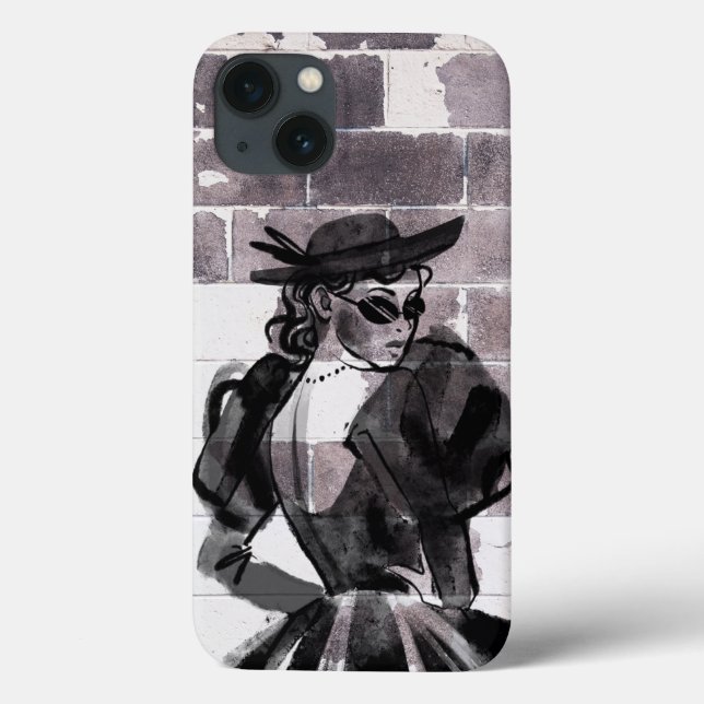 "Street Muse - Fashion on the Wall" Case-Mate iPhone Hülle (Rückseite)