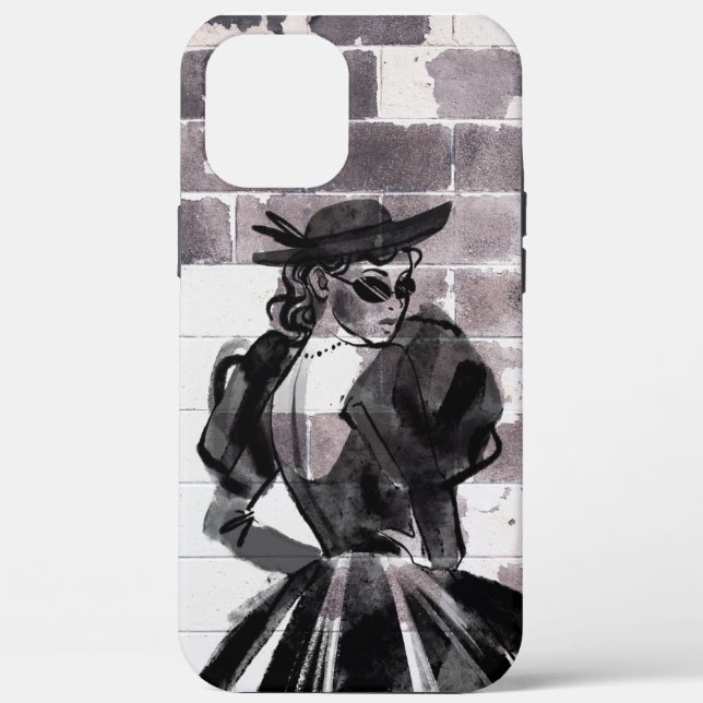 "Street Muse - Fashion on the Wall" Case-Mate iPhone Hülle (Rückseite)