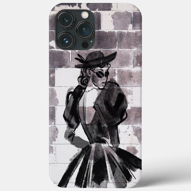 "Street Muse - Fashion on the Wall" Case-Mate iPhone Hülle (Rückseite)