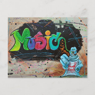 Street Music Postkarte