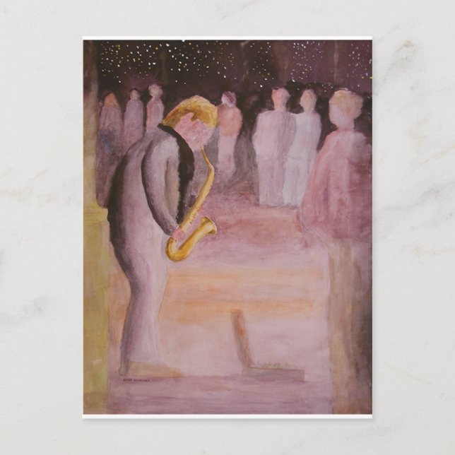 Street Music Postkarte (Vorderseite)