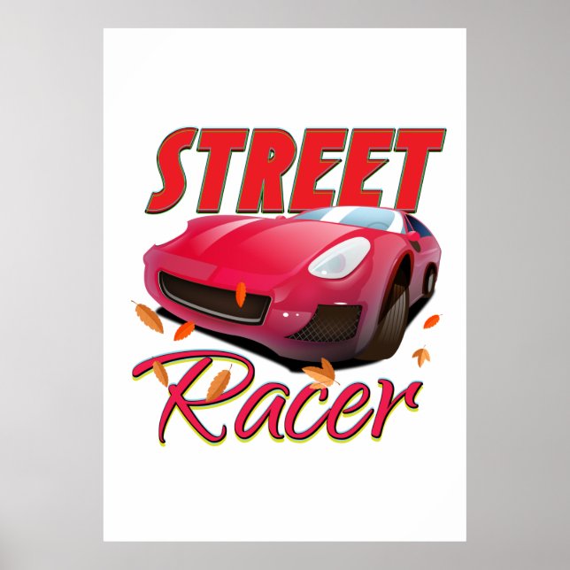 Street Racer Poster (Vorne)