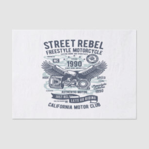 Street Rebel Motorcycle Seidenpapier