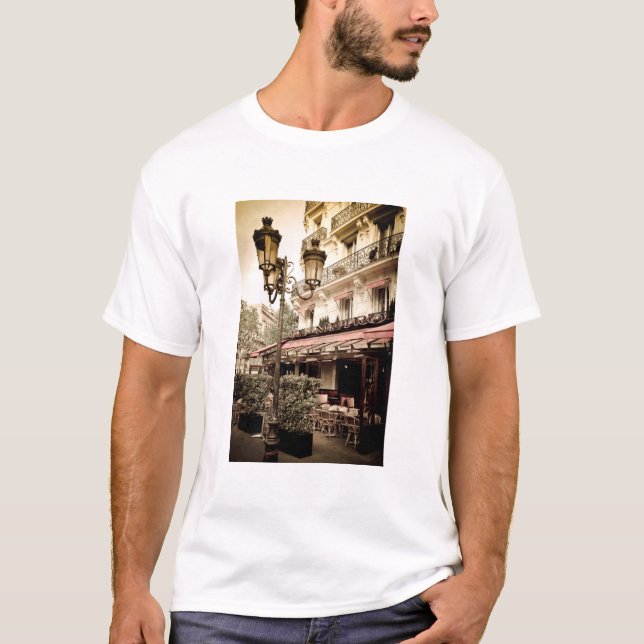 Street Restaurant, Paris, Frankreich T-Shirt (Vorderseite)