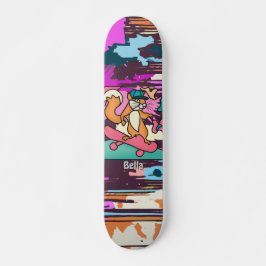 Street Retro Eichhörnchen auf Skateboard | Funny