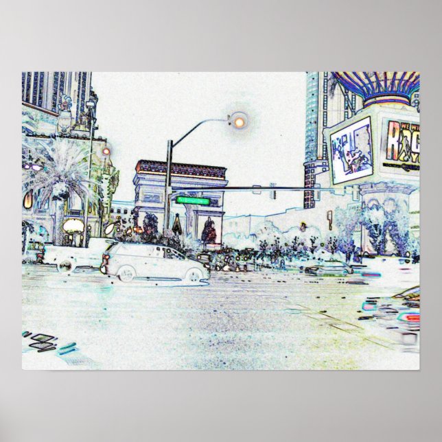 Street Scene 01 Poster (Vorne)