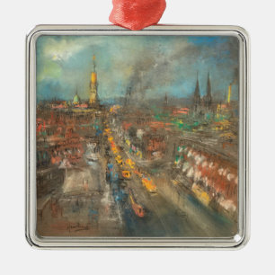 Street Scene in Indianapolis (Indiana, USA) Ornament Aus Metall