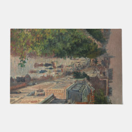 Street Scene in Paris (von Maximilien Luce) Fußmatte