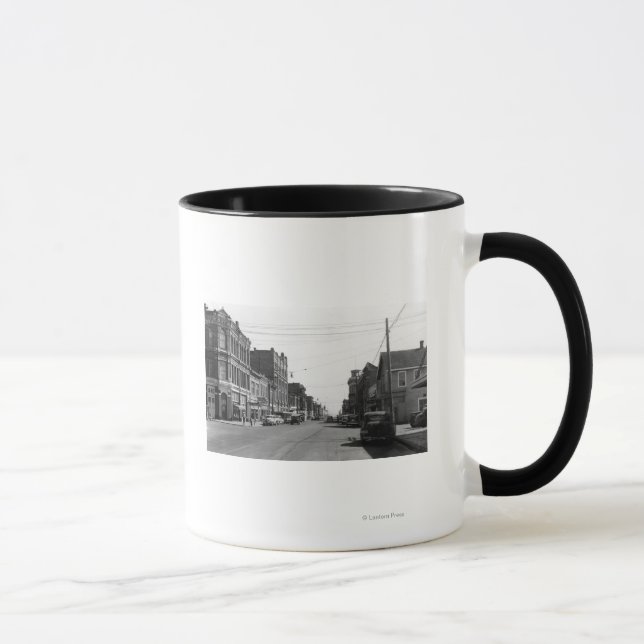 Street Scene in Port Townsend, WA Fotograf Tasse (Rechts)