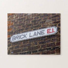 Street Signs of London Brick Lane - 11x14 -252 pc