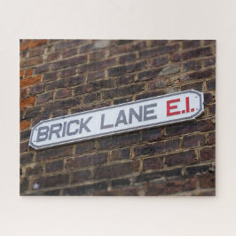Street Signs of London Brick Lane - 16x20 - 520 pc