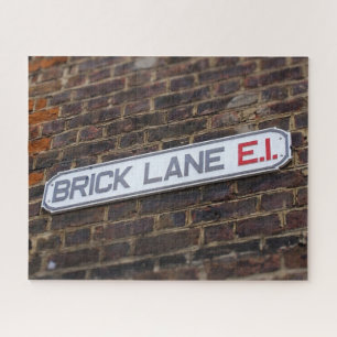Street Signs of London Brick Lane - 16x20 - 520 pc