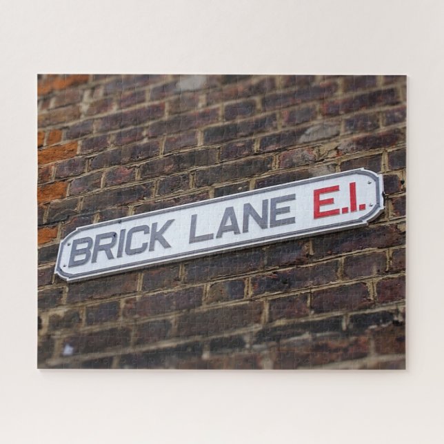 Street Signs of London Brick Lane - 16x20 - 520 pc (Horizontal)