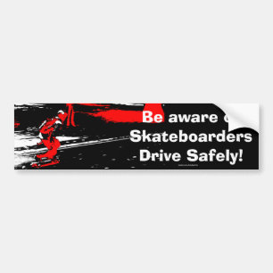 Street Skater - Skateboarder Autoaufkleber