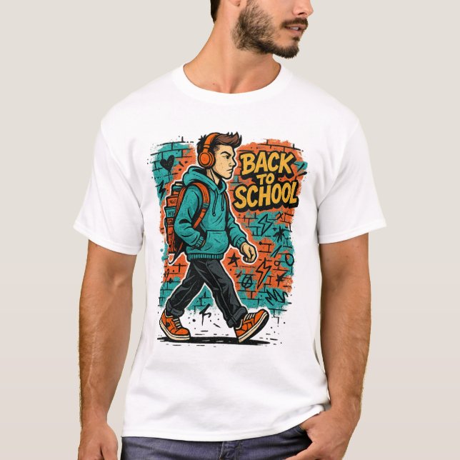 Street Smart Student - Urban Back to School T-Shir T-Shirt (Vorderseite)