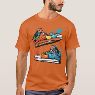 Street Sole Art Schuhe Graffiti Splash Mädchen T-Shirt