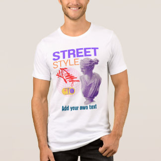 Street-Style-Ästhetik-T-Shirt mit Glitch-Art Tri-Blend Shirt