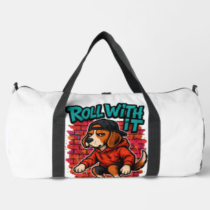 Street Style Beagle Skateboardfahren Graffiti-Kuns Duffle Bag