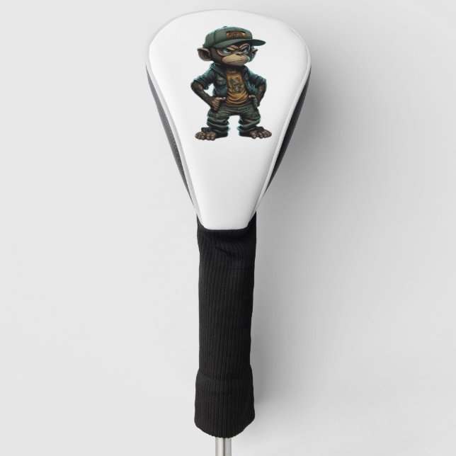 Street Style Monkey Urban Attitude Golf Headcover (Vorderseite)