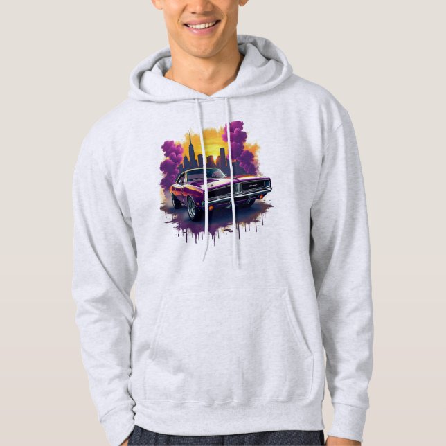 Street Style Muscle Car  Hoodie (Vorderseite)