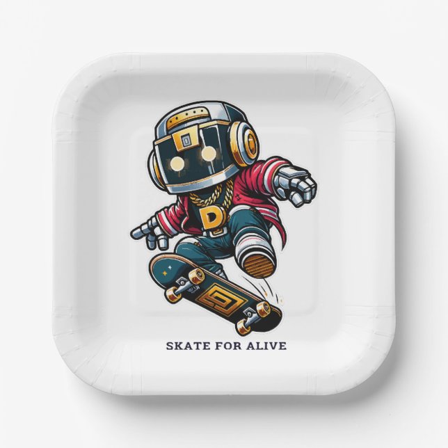 Street Style Skate Series Pappteller (Vorderseite)